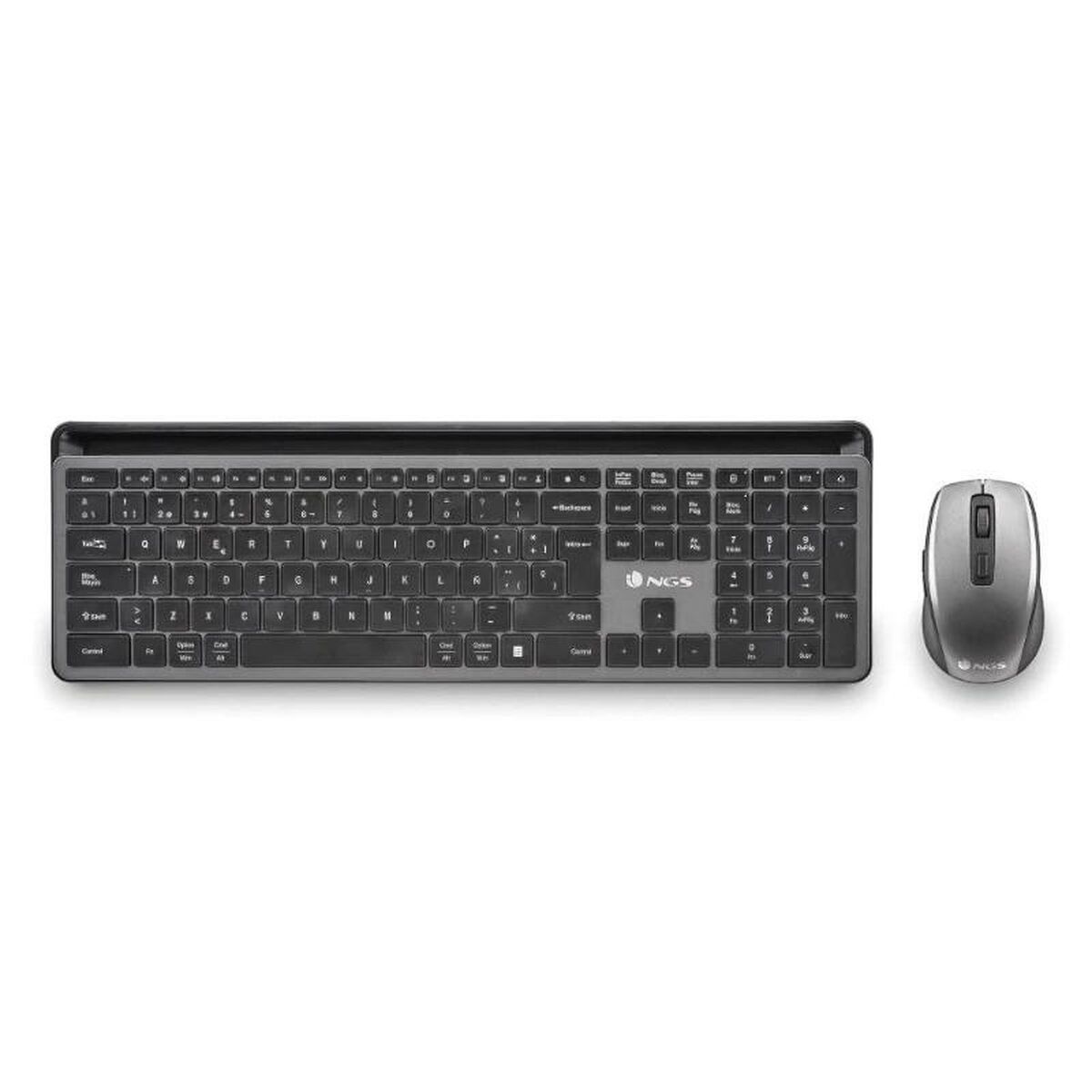 Klávesnice a myš NGS ECLIPSEKIT Šedý QWERTY